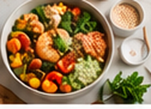 Simple one-pan chicken, beans and vegetables for a quick dinner