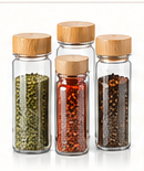 Deco haus glass spice jar set