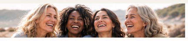 Three diverse women together